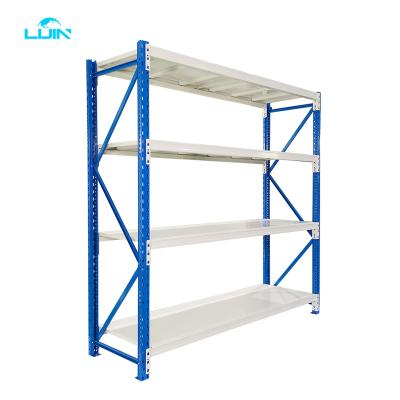 China Q235b LIJIN Factory Direct Sale Light Warehouse Storage Medium Duty Shelves for sale