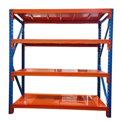 China Warehose Rack Customize Tire Adjustable Shelf Warehouse Rack Equipment Steel Medium Duty Racking for sale