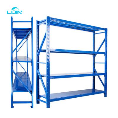 China Wholesale Corrosion Protection Warehouse Show Light Duty Boltless Metal Steel Storage Shelf Rack Manufacturer for sale