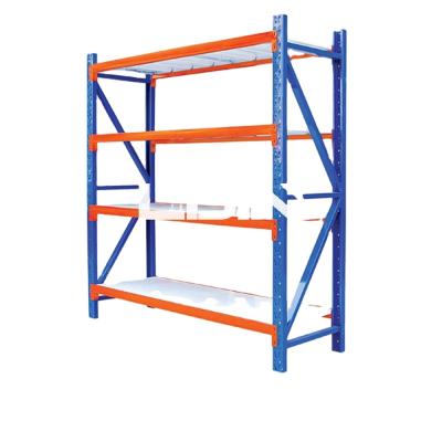 China Q235b Custom Light Duty Warehouse Rack Metal Storage Shelving Lightweight Metal Shelves for sale