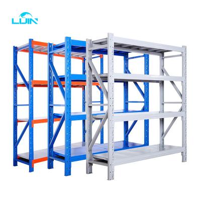 China Custom Corrosion Protection Metal Pallets For Factory Storage ShelvingWarehouse Steel Adjustable Light Duty Rack for sale