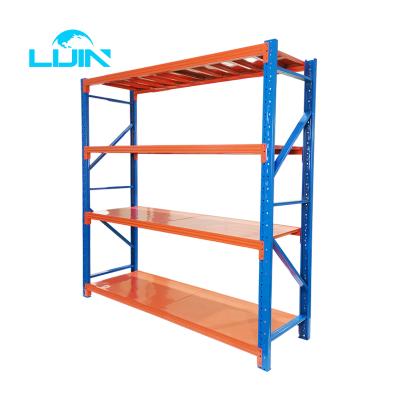 China Factory Manufacture 200KG Corrosion Protection LIJIN Powder Coated Light Duty Metal Warehouse Storage Rack Shelf for sale