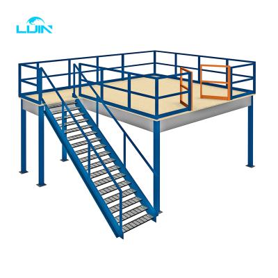 China Corrosion Protection Mezzanine Office Platform Shelves Storage Floor Racking And Shelving System for sale