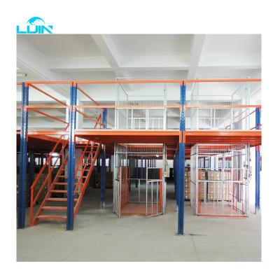 China Corrosion Protection Dongguan Warehouse Mezzanine Floor Rack Supported System Multilevel Shelf Platform Steel CE ISO9001 for sale