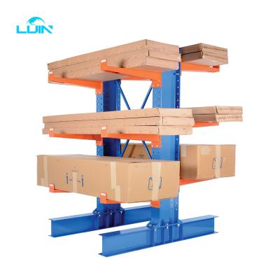 China Q235b Custom Design Single Pipe Side Industrial Cantilever Storage Rack for sale