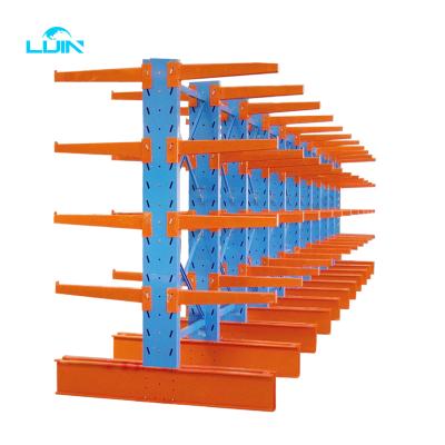 China Heavy Duty Corrosion Protection Metal Adjustable Warehouse Double Sided Cantilever Rack for sale