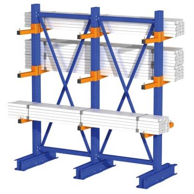 China Strong Double Sided Load Capacity Double Sided Selective Storage Rack Adjustable Cantilever Racking System for sale