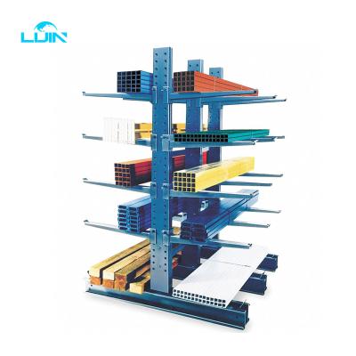 China Corrosion Protection Cantilever Racking Systems for Plywood Storage and Long Pipe Cantilever Rack Goods LIJIN Warehouse for sale