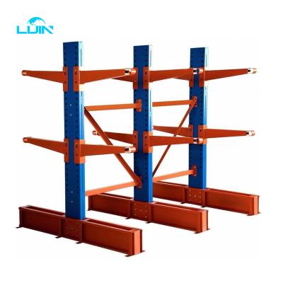 China Corrosion Protection Arms Stretching Cantilever Scaffolding Racking For Rebar Storage LIJIN Cantilever Racks for sale