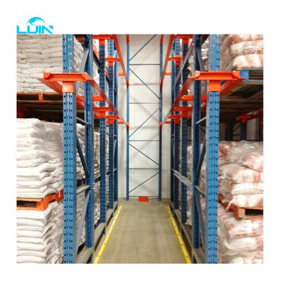 China Heavy Duty Warehouse Rack Drive In System Pallet Storage Rack Shelving Warehouse Picking Logistic Storage Equipment for sale