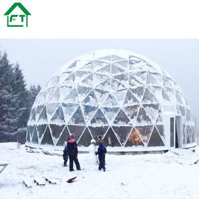 China Waterproof And Fireproof Large Waterproof Aluminum View Half Sphere Geodesic Dome Tent For Event for sale