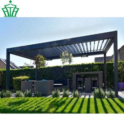 China Waterproof Canopy Roof System Kits Outdoor Aluminum Gazebo Pergola for sale