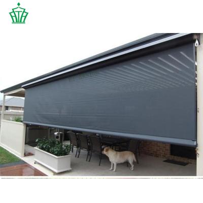 China Slat Bedroom Large Glass Wall Motorized Roller Blinds for sale