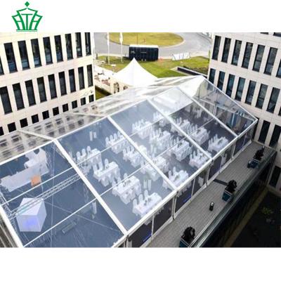 China Waterproof And Fireproof 2000 Seater New Outdoor Transparent Tent For Wedding Party for sale