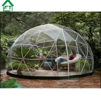 China 8m diameter clear tent geodesic dome tent waterproof and fireproof white dome tent with porch for sale