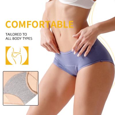 China Three Layer Antibacterial Special Women's Pants Breathable Period Front And Back Leakproof Underwear For Women Plus Size Period for sale