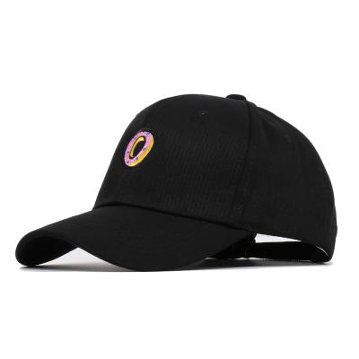 China Custom COMMON Logo Embroidered Donuts Cotton Baseball Cap for sale