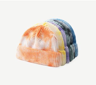 China COMMON Wholesale Fashion Link Custom Dye Knitted Brimless Skull Beanie Hat for sale