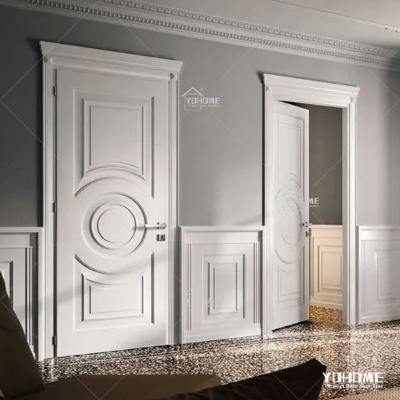 China Latest Design China Top Project Manufacturer Fire Protection Interior Door Luxury Interior Solid Wood Doors Custom Lacquer Internal Wood Doors for sale