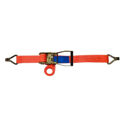 China Cargo Securement long ergo ratchet SALE 50mm polyester cargo strap tie HOT cargo down lashing belt for sale