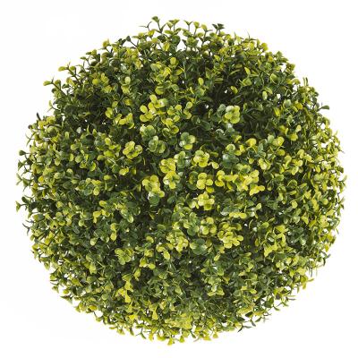 China New PE Plastic Artificial Flower Green Ball Hanging Grass Topiary Ball For Decoration Indoor Outdoor for sale