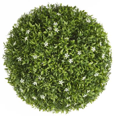 China New hot selling PE plastic artificial grass hanging ball for indoor decoration with an iron chain for sale