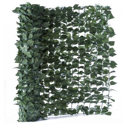 China Eco-friendly Artificial Green Ivy Roll Fence Decoration MZ183005A Fence Leaf Plant Artificial Leaves for sale