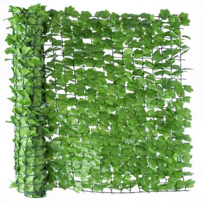 China Eco - Friendly UV Stabilized Artificial Fabric MZ183004A Leaf Fence For Garden for sale