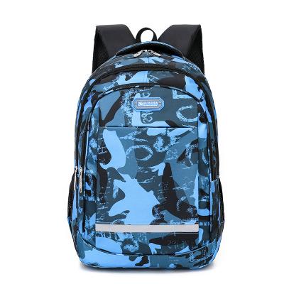 China Custom School Camouflage Color Bags Breathable Students School Backpacks for sale