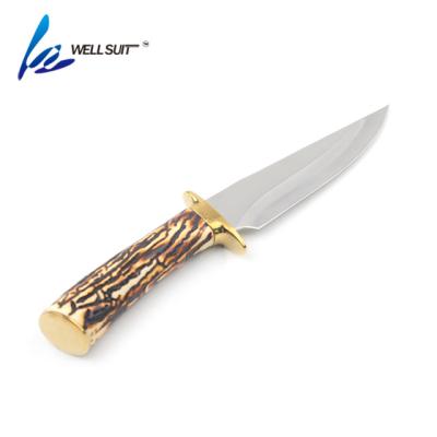 China Cutting Blade Wooden Wholesale Fixed Hunting Knife for sale