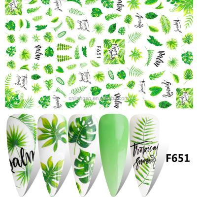 China Hot Selling Nail Art Sticker Mixed Design 3D Nail Sticker Summer Fruit Flowers Ocean Sticker Nails Art for sale