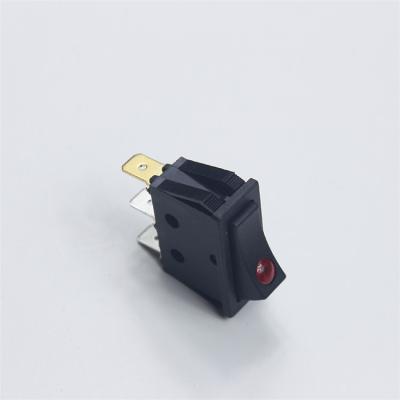 China On-of/self-locking/latching Niufulai KCD3 self-locking16a 250v rocker switch smart new technology dual rocker switch for sale