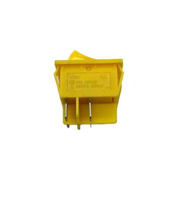 China On-of/self-locking/latching Niufulai KCD4-Y New products 16a 250v on off waterproof rocker switches yellow for sale