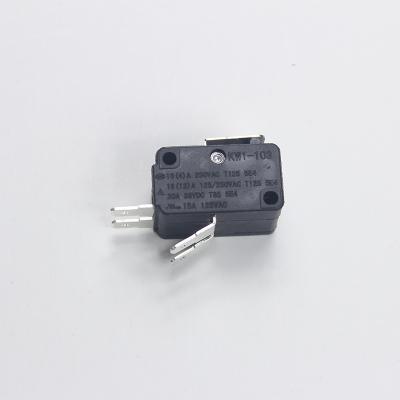 China KW-1-103-Double 250v 15 A SPTD Roll Plunger Type Electronic Micro Switch For Panel Mount KW1-103-Double for sale