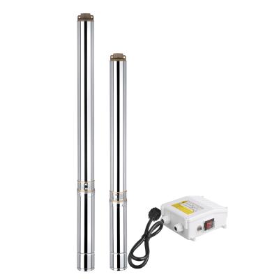 China Commercial Buildings 4 Inch High Pressure Electric Pencil Pumps Submersible Deep Well Pump 220v For Clean Water for sale