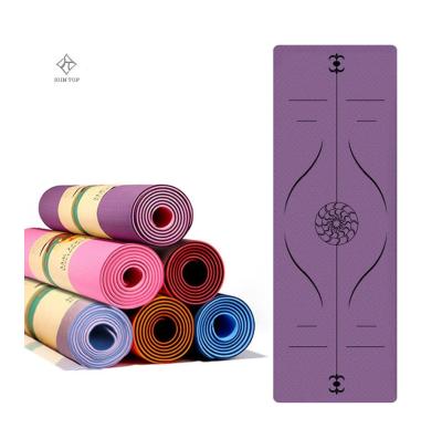 China Factory Cheap Price Large Anti-Slip Non Slip Band Yoga Mat Suitable For Outdoor Exercise Fitness for sale