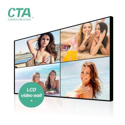 China Indoor 55 inch led tv video wall smart display 2x2 for chain stores advertising with matrix for sale