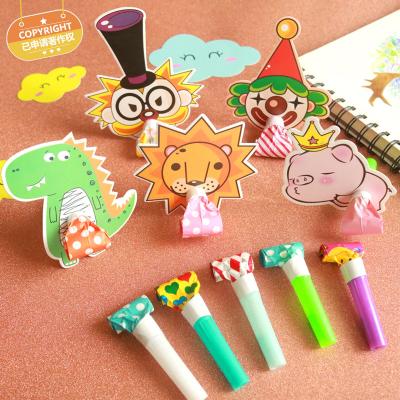 China 2023 new cartoon selection party creative dragon style festival decoration blowing children's party decoration whistling toys toys for sale