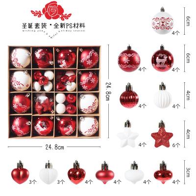 China High Quality Unbreakable Christmas Foam Chirstmas Decor Ornaments 8CM Decoupage Irish Baubles Balls For Xmas Tree Decorations for sale