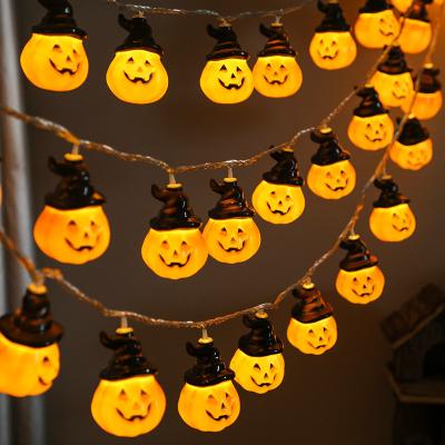 China 2023 New Indoor Decoration Halloween Pumpkin String Lights With AA Battery For Holiday Halloween Decoration for sale