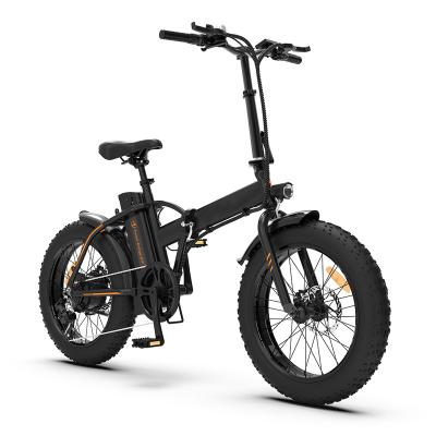 China Portable Folding Electric Bike 20 Inch Fat Tire Folding Bicycle 36V 500W Affordable Electric Mountain E Bike for sale