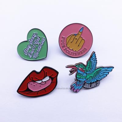 China Custom Private Soft Cute Enamel Pin Maker Epoxy Lapel Pin Metal China 2021 High Quality Label Badges for sale