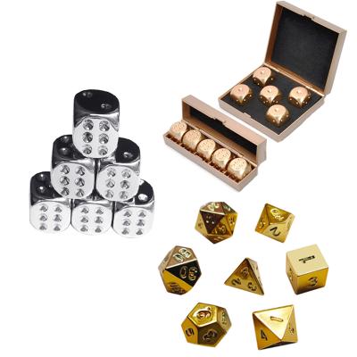 China Promotional Gift Bulk Wholesale Personalized Polyhedral Metal Dies Set / Custom Tray Ceremony Gift Box Brass Dies Silver Gold Dies With Numbers for sale