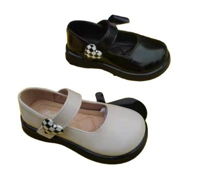 China Wholesale LeatherChildren Fashion Leather Shoes Party Breathable Soft Bowknot Kids Elegant Soled Princess Girls Shoes For Dancing for sale