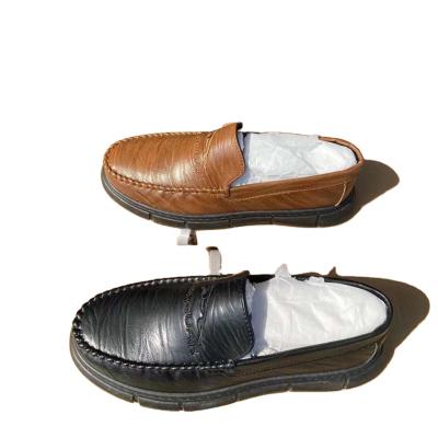 China New Design M0310-20 Slip On Shoe Popular Flat Comfortable Casual Loafer Flat Men's Leather Shoes for sale