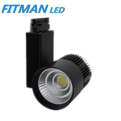 China Modern commercial led light CE black 30w cob led track light for shop for sale