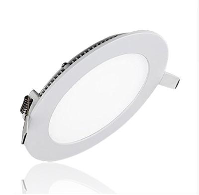 China Embeded Ultra Thin Led Panel Light AC 110V 220V Ceiling Downlight Round LED Recessed LED Panel Light 12w for sale