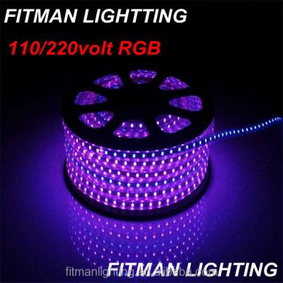 China Newest best selling aluminum 220V 5050 60D 50meter/roll RGB led strip arduino for sale