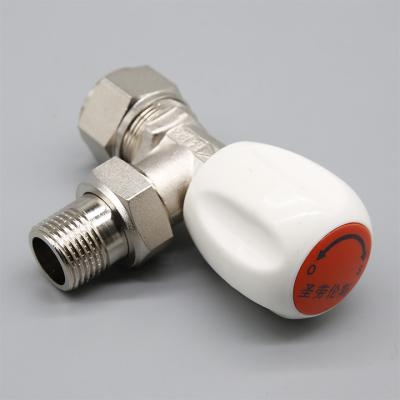 China ST.lawrence factory price energy saving stainless angle valve for radiator control for sale