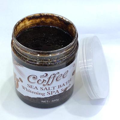 China Organic Exfoliator OEM/ODM Arabica Coffee Body Scrub Coffee Whitening Lightening Scrub Private Label Wholesale Whitening Body Scrub for sale